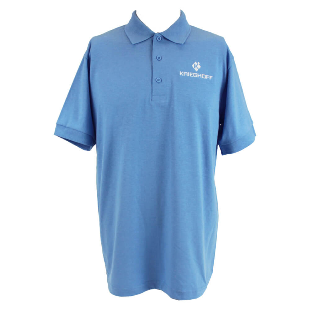 DryBlend Jersey Polo Shirt, Carolina Blue – Small Only